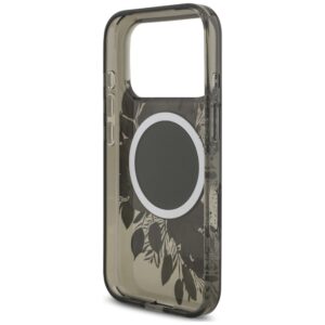Dėklas Guess IML Flowers Pearl Strap MagSafe, skirtas iPhone 18 Pro / 17 Pro, juodas - Image 7