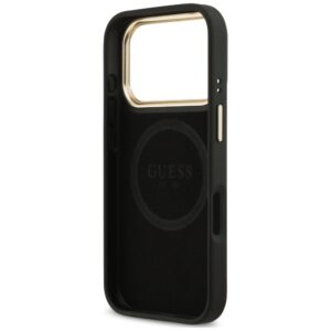 Dėklas Guess 4G Logo Plate MagSafe, skirtas iPhone 18 Pro / 17 Pro, juodas - Image 7
