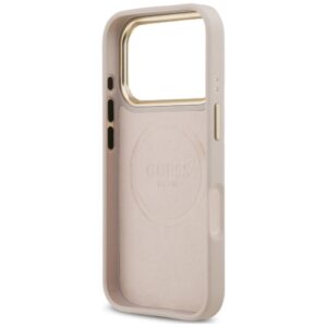 Dėklas Guess 4G Logo Plate MagSafe, skirtas iPhone 18 Pro / 17 Pro, rožinis - Image 7