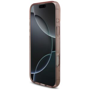 Dėklas Guess IML Flowers Pearl Strap MagSafe, skirtas iPhone 18 Pro Max / 17 Pro Max, rožinis - Image 5