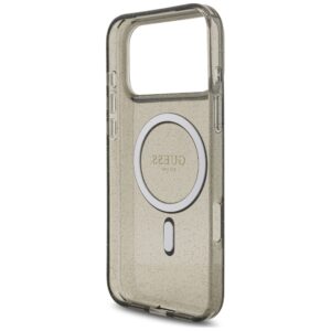 Dėklas Guess IML Glitter Pearl su dirželiu ir MagSafe funkcija, skirtas iPhone 18 Pro Max / 17 Pro Max, juodas - Image 7