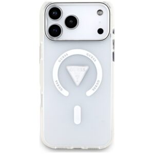 Dėklas Guess IML Gradient Triangle Logo MagSafe, skirtas iPhone 18 Pro Max / 17 Pro Max, skaidrus - Image 3