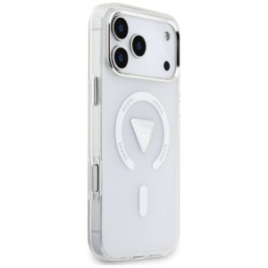 Dėklas Guess IML Gradient Triangle Logo MagSafe, skirtas iPhone 18 Pro Max / 17 Pro Max, skaidrus - Image 4