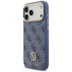 Dėklas Guess 4G Strass Logo MagSafe, skirtas iPhone 18 Pro Max / 17 Pro Max, mėlynas - Image 2