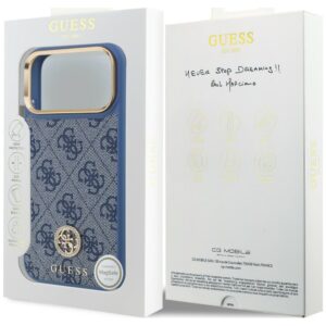 Dėklas Guess 4G Strass Logo MagSafe, skirtas iPhone 18 Pro Max / 17 Pro Max, mėlynas - Image 8