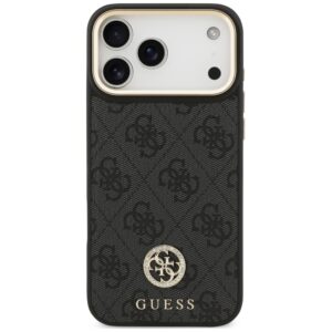 Dėklas Guess 4G Strass Logo MagSafe, skirtas iPhone 18 Pro Max / 17 Pro Max, juodas - Image 3