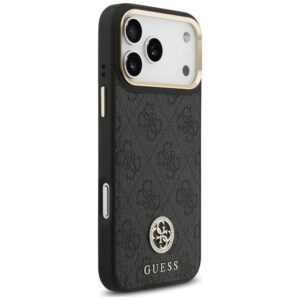Dėklas Guess 4G Strass Logo MagSafe, skirtas iPhone 18 Pro Max / 17 Pro Max, juodas - Image 4