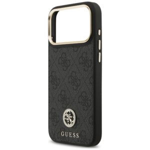 Dėklas Guess 4G Strass Logo MagSafe, skirtas iPhone 18 Pro Max / 17 Pro Max, juodas - Image 6