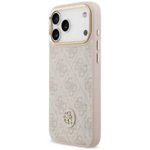 Dėklas Guess 4G Strass Logo MagSafe, skirtas iPhone 18 Pro Max / 17 Pro Max, rožinis - Image 2