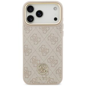 Dėklas Guess 4G Strass Logo MagSafe, skirtas iPhone 18 Pro Max / 17 Pro Max, rožinis - Image 3