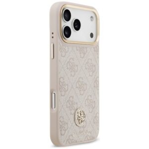 Dėklas Guess 4G Strass Logo MagSafe, skirtas iPhone 18 Pro Max / 17 Pro Max, rožinis - Image 4