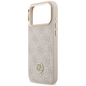 Dėklas Guess 4G Strass Logo MagSafe, skirtas iPhone 18 Pro Max / 17 Pro Max, rožinis - Image 6