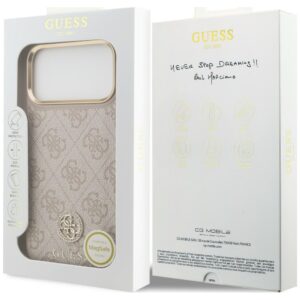 Dėklas Guess 4G Strass Logo MagSafe, skirtas iPhone 18 Pro Max / 17 Pro Max, rožinis - Image 8