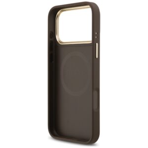 Dėklas Guess 4G Strass Logo MagSafe, skirtas iPhone 18 Pro Max / 17 Pro Max, rudas - Image 7