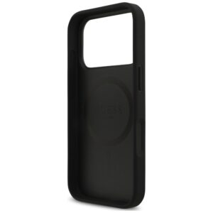 Dėklas Guess Croco Triangle Logo MagSafe, skirtas iPhone 18 Pro Max / 17 Pro Max, juodas - Image 7