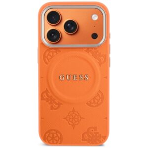 Dėklas Guess Peony Hot Stamp MagSafe, skirtas iPhone 18 Pro Max / 17 Pro Max, oranžinis - Image 3