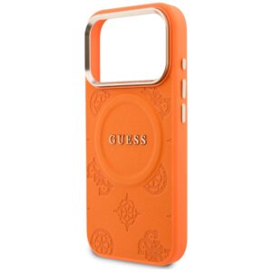 Dėklas Guess Peony Hot Stamp MagSafe, skirtas iPhone 18 Pro Max / 17 Pro Max, oranžinis - Image 6