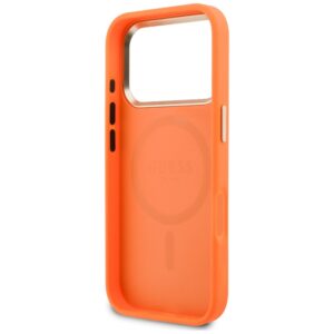 Dėklas Guess Peony Hot Stamp MagSafe, skirtas iPhone 18 Pro Max / 17 Pro Max, oranžinis - Image 7