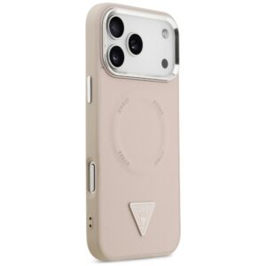 Dėklas Guess Triangle Logo MagSafe, skirtas iPhone 18 Pro Max / 17 Pro Max, rožinis - Image 4