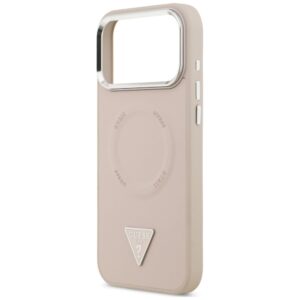 Dėklas Guess Triangle Logo MagSafe, skirtas iPhone 18 Pro Max / 17 Pro Max, rožinis - Image 6