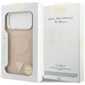 Dėklas Guess Triangle Logo MagSafe, skirtas iPhone 18 Pro Max / 17 Pro Max, rožinis - Image 8