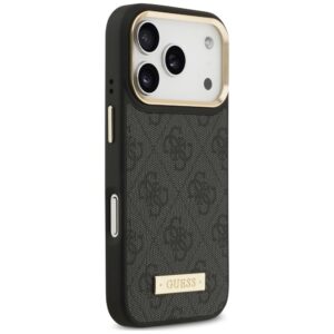 Dėklas Guess 4G Logo Plate MagSafe, skirtas iPhone 18 Pro Max / 17 Pro Max, juodas - Image 4