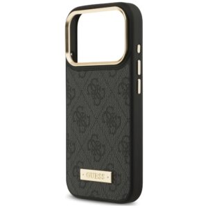 Dėklas Guess 4G Logo Plate MagSafe, skirtas iPhone 18 Pro Max / 17 Pro Max, juodas - Image 6