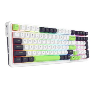 REDRAGON K686WBG-RGB-MAX Eisa Max klaviatūra USB + RF Wireless + Bluetooth Balta, Juoda