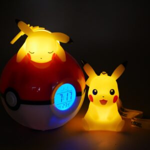 TF POKEMON LIGHT-UP ALARM CLOCK & PIKACHU 9CM - Image 3