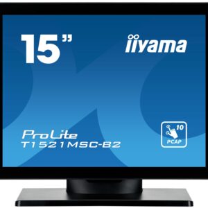 iiyama ProLite T1521MSC-B2 kompiuterio monitorius 38,1 cm (15") 1024 x 768 pikseliai XGA LED Lietimui jautrus ekranas Stalo paviršius Juoda - Image 2