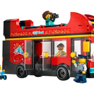 LEGO CITY 60407 Raudonas dviaukštis apžvalginis autobusas