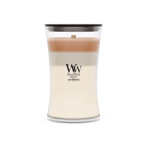 WoodWick Café Macchiato vaško žvakė Cilindras Kava Balta, Ruda 1 vnt
