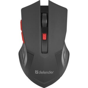 DEFENDER PELĖ ACCURA MM-275 RF JUODA/RAUDONA OPTINĖ 1600DPI 6P