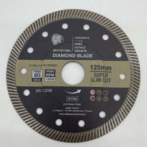 DEIMANTINIS DISKAS 125mm x 1,1mm x 22,2mm SUPER SLIM CUT /INDIAN PROFESSIONAL
