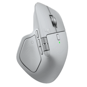 Logitech MX Master 4 Belaidė pelė RF Wireless + Bluetooth, 8000 DPI, Pale Grey - Image 2