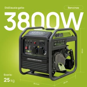 Inverterinis generatorius 3500W KSB 38i BASIC, KONNER amp SOHNEN - Image 2