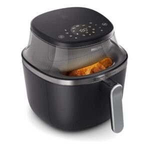 Philips 3000 series NA331/00 gruzdintuvė Vienas 6,2 L Autonominės 1700 W Karšto oro gruzdintuvė Juoda, Sidabras