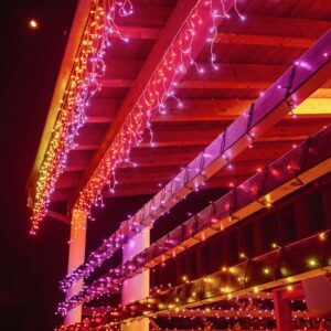 PAŽANGIOSIOS VADOVAUJAMOS ICICLES TWINKLY 190 RGB 5X0.7M