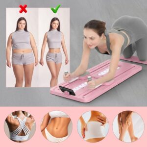 Extralink DESKA DO PILATESU RÓZOWA REFORMER DO CWICZEN BRZUCHA POMPKI - Image 2