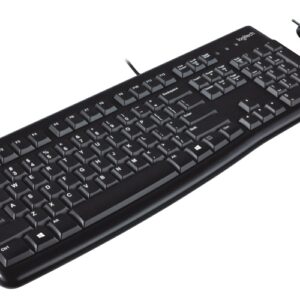 Logitech MK120 Combo Laidinė klaviatūra + pelė, USB, US Int, Juoda