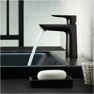 Juodas praustuvo maišytuvas Hansgrohe TALIS E 110 71710670 - Image 2