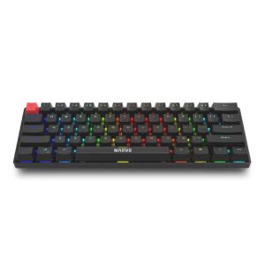 Marvo Scorpion KG933G Saber 61 Wired Mechanical RGB 60% UK Layout Gaming Keyboard (Black) klaviatūra Žaidimams QWERTY Juoda - Image 2