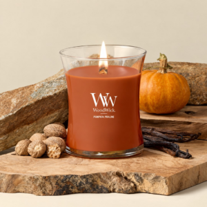Kvapioji žvakė, vidutinė WOODWICK Pumpkin Praline, 1 vnt. - Image 3