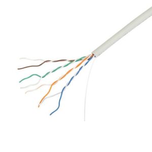 LAN KABELIS UTP KAT.5E 305M VIENAGYSLIS CU LSZH PILKAS CPR + FLUKE PASSED LANBERG