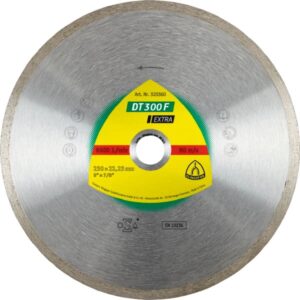 KLINGSPOR DEIMANTINIS DISKAS IŠTISINIS 125mm x 22,2mm DT300F PLYTELĖMS, KERAMINĖMS PLYTELĖMS.