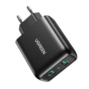 Ugreen tinklo įkroviklis 2× USB-A 36 W QC3.0 juodas (CD161) - Image 1