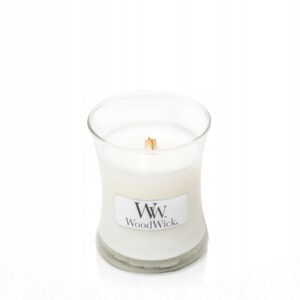 Kvapioji žvakė, maža WOODWICK White Teak 85 g, 1 vnt. - Image 2