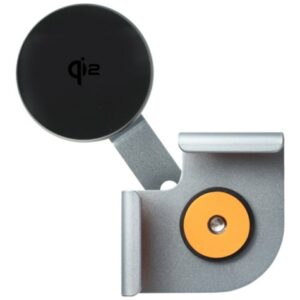 Magnetinis laikiklis 4smarts Screen Mount Qi2 monitoriaus laikiklis išmaniajam telefonui, pilkas