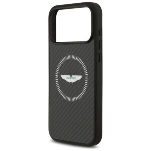 Dėklas Aston Martin HC Kevlar Counter Design MagSafe, skirtas iPhone 17 Pro Max, juodas - Image 6