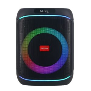 Nešiojama garso sistema 350W (40W RMS) su šviesos efektais ir belaidžiu mikrofonu - Image 1